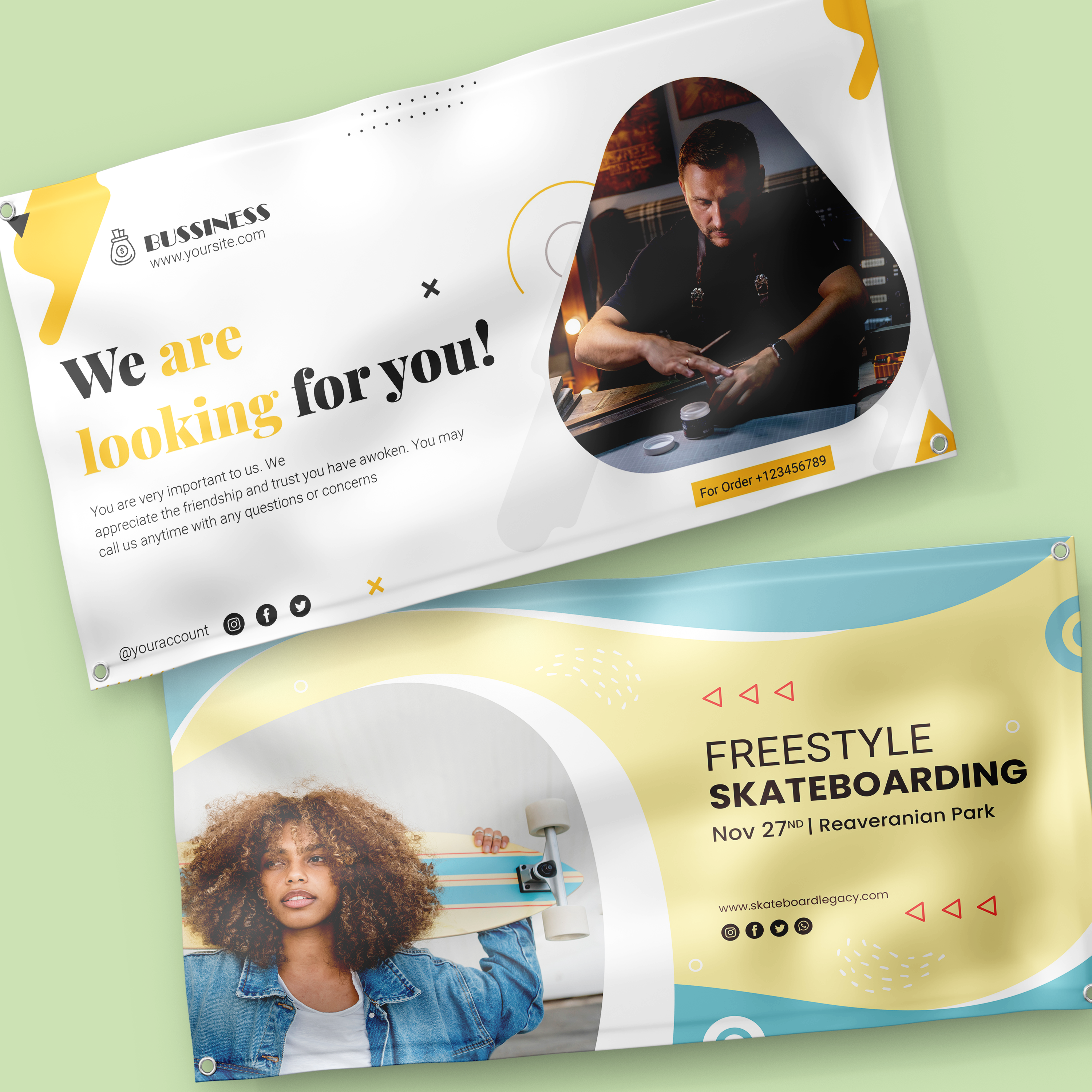 Banners (4ft width or less)